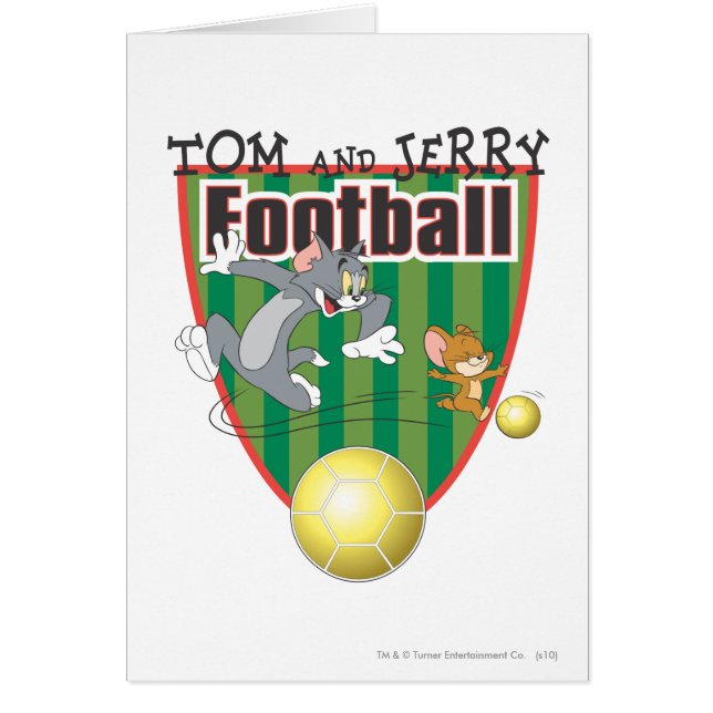 Tom och Jerry Soccer (Fotboll) 6 Hälsningskort (Framsidan)