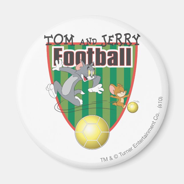 Tom och Jerry Soccer (Fotboll) 6 Magnet (Framsidan)