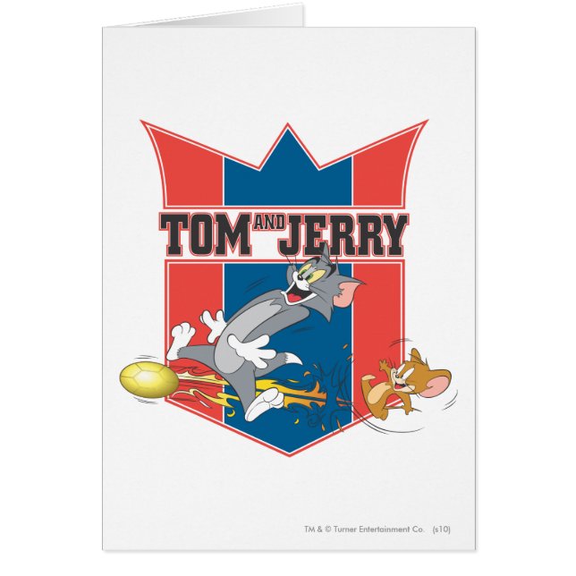 Tom och Jerry Soccer (Fotboll) 7 Hälsningskort (Framsidan)