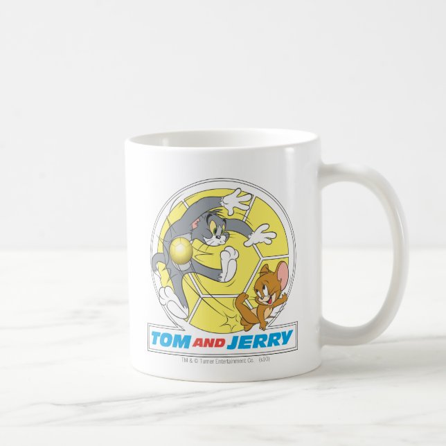 Tom och Jerry Soccer (Fotboll) 8 Kaffemugg (Höger)