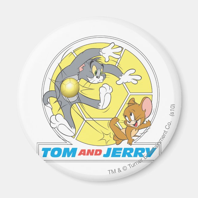 Tom och Jerry Soccer (Fotboll) 8 Magnet (Framsidan)