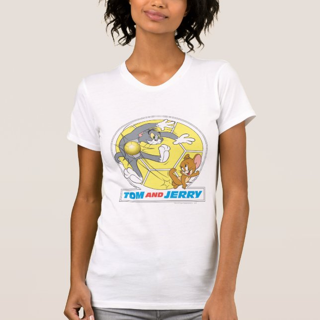 Tom och Jerry Soccer (Fotboll) 8 Tee (Framsida)