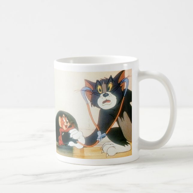 Tom och Jerry Stethescope Kaffemugg (Höger)