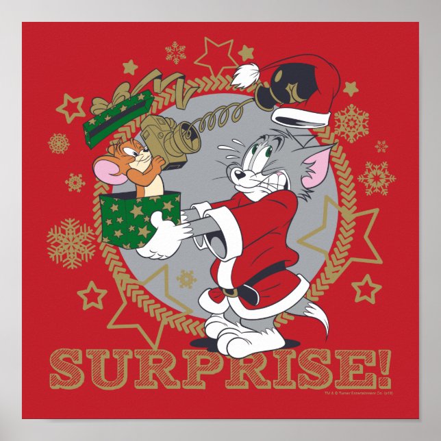 Tom och Jerry Surprise Gift Poster (Framsidan)