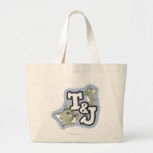 Tom och Jerry T&J logotyp Jumbo Tygkasse