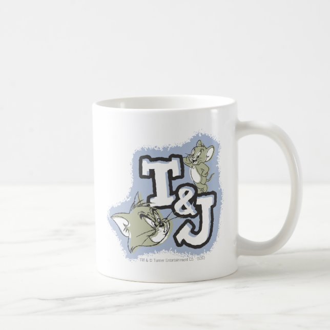 Tom och Jerry T&J Logotyp Kaffemugg (Höger)