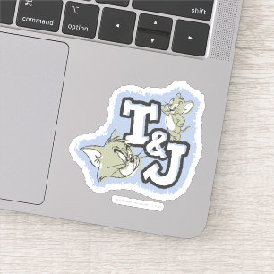 Tom och Jerry T&J logotyp Klistermärken
