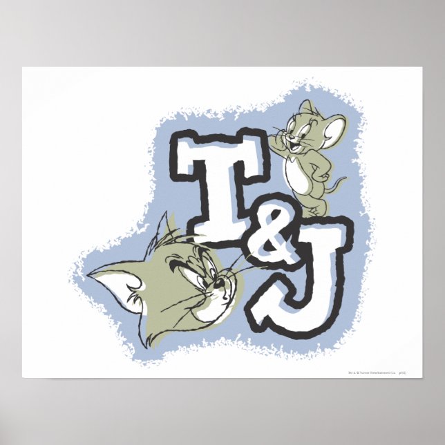 Tom och Jerry T&J Logotyp Poster (Framsidan)