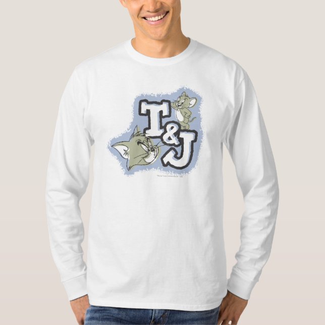 Tom och Jerry T&J Logotyp T-shirt (Framsida)