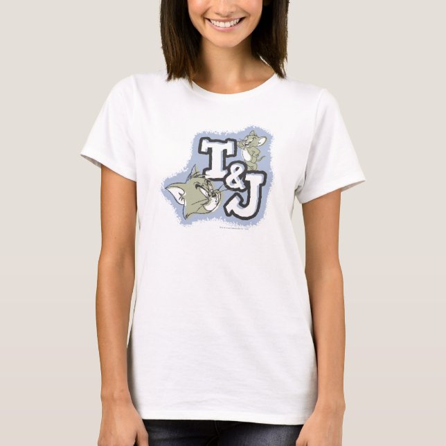 Tom och Jerry T&J Logotyp T-shirt (Framsida)