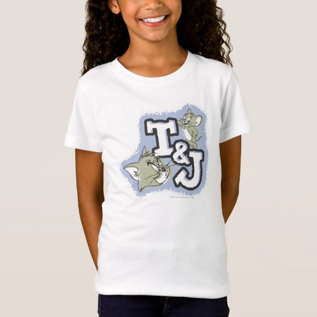 Tom och Jerry T&J Logotyp T-shirt (Framsida)