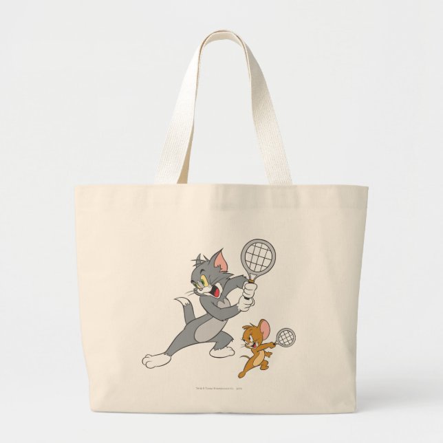 Tom och Jerry Tennis Stars 1 Jumbo Tygkasse (Framsidan)