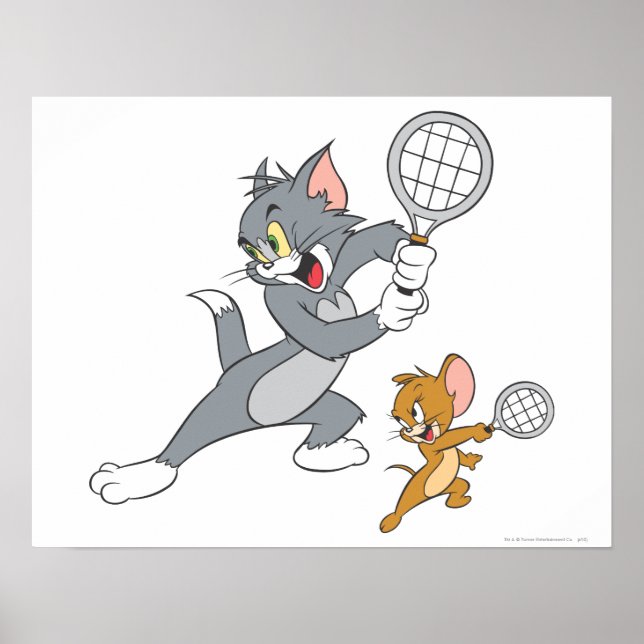 Tom och Jerry Tennis Stars 1 Poster (Framsidan)