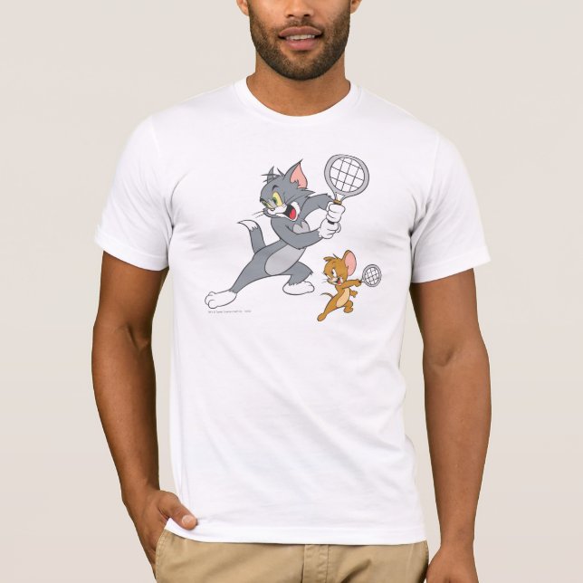 Tom och Jerry Tennis Stars 1 Tee (Framsida)