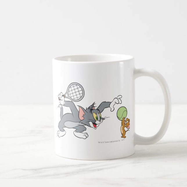 Tom och Jerry Tennis Stars 2 Kaffemugg (Höger)