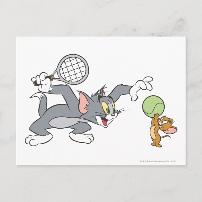 Tom och Jerry Tennis Stars 2 Vykort (Framsida)