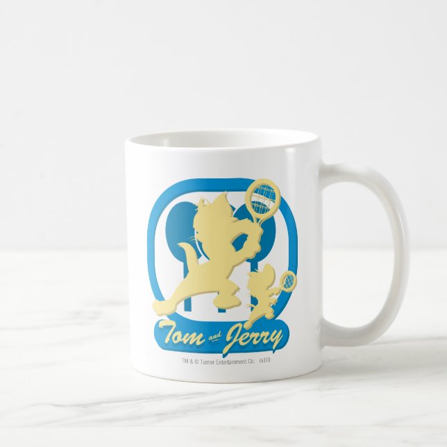 Tom och Jerry Tennis Stars 3 Kaffemugg (Höger)