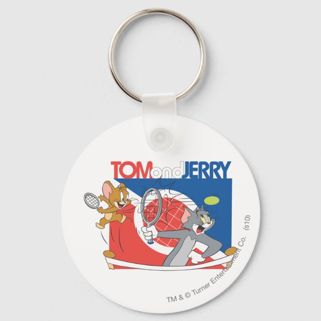 Tom och Jerry Tennis Stars 4 Nyckelring (Framsida)