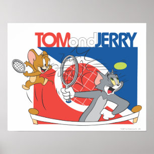 Tom och Jerry Tennis Stars 4 Poster