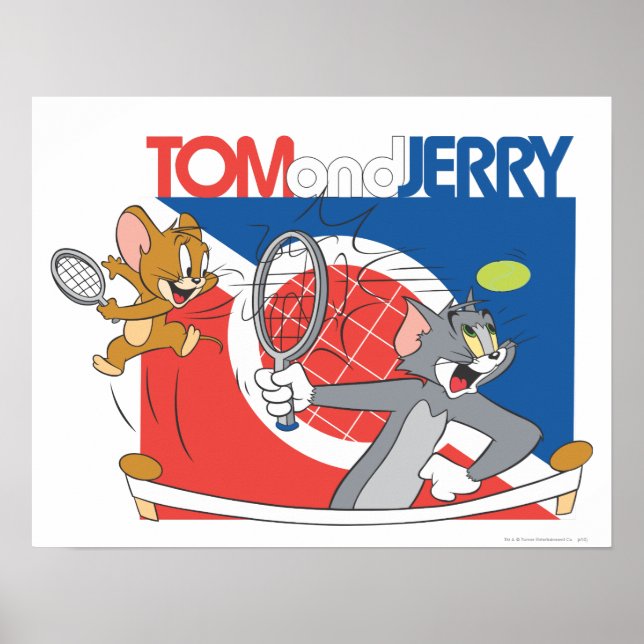 Tom och Jerry Tennis Stars 4 Poster (Framsidan)