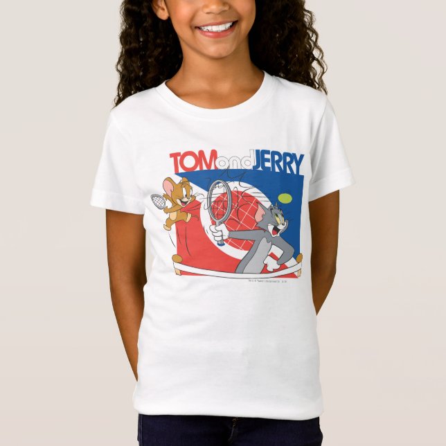 Tom och Jerry Tennis Stars 4 T-shirt (Framsida)