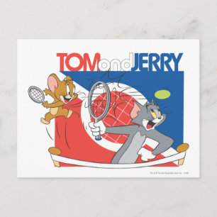 Tom och Jerry Tennis Stars 4 Vykort