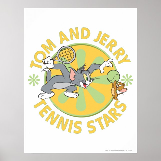 Tom och Jerry Tennis Stars 5 Poster (Framsidan)