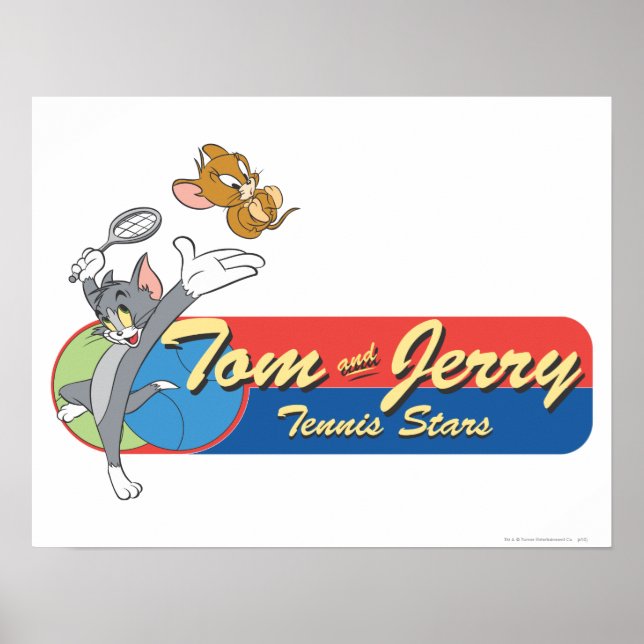 Tom och Jerry Tennis Stars 6 Poster (Framsidan)