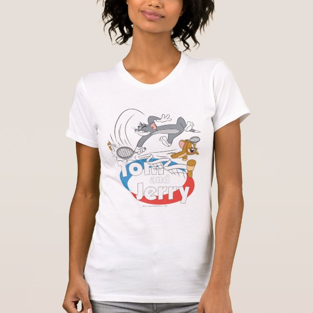 Tom och Jerry Tennis Stars 7 T-shirt (Framsida)