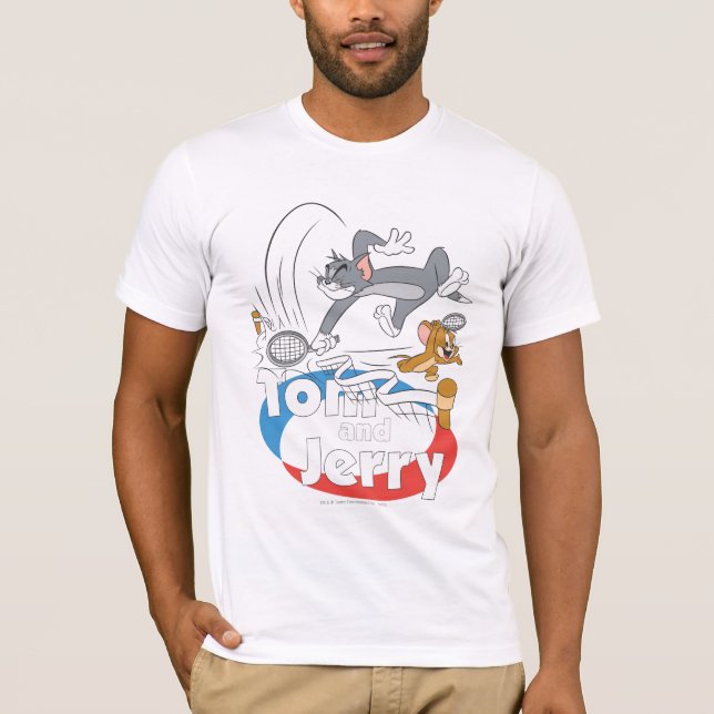Tom och Jerry Tennis Stars 7 Tee (Framsida)