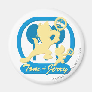 Tom och Jerry tennisstjärnor 3 Magnet
