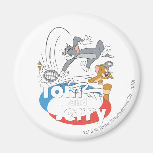 Tom och Jerry tennisstjärnor 7 Magnet
