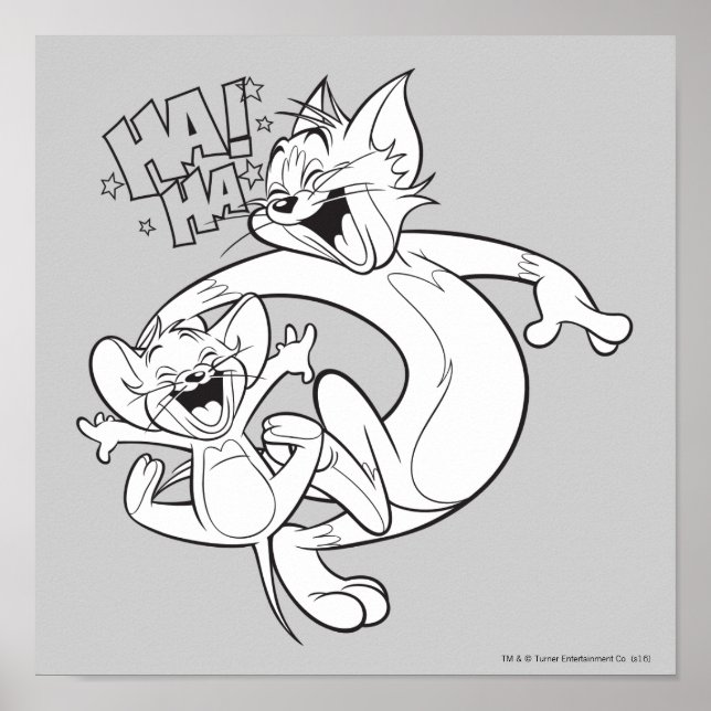 Tom och Jerry | Tom och Jerry Laughing Poster (Framsidan)