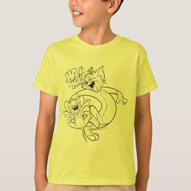 Tom och Jerry | Tom och Jerry Laughing T Shirt (Framsida)