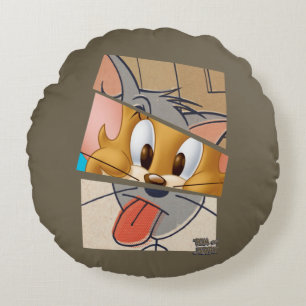 Tom och Jerry Tom och Jerry Mashup Rund Kudde