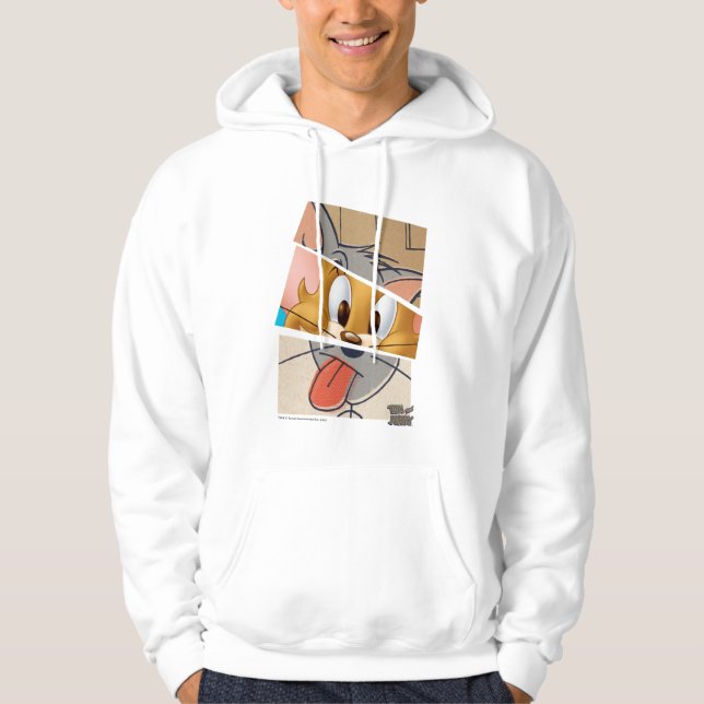 Tom och Jerry | Tom och Jerry Mashup Sweatshirt Med Luva (Framsida)