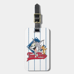 Tom och Jerry Tom och Jerry på Baseball Diamond Bagagebricka