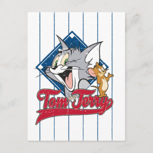 Tom och Jerry Tom och Jerry på Baseball Diamond Vykort