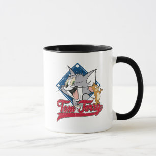 Tom och Jerry Tom och Jerry på baseballdiamanten Mugg