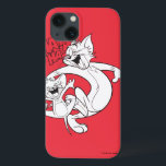 Tom och Jerry | Tom och Jerry skratta<br><div class="desc">Tom och Jerry i gulligt svartvitt skratta för design.</div>