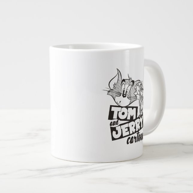Tom och Jerry | Tom och Jerry Tecknad Jumbo Mugg (Framsida höger)