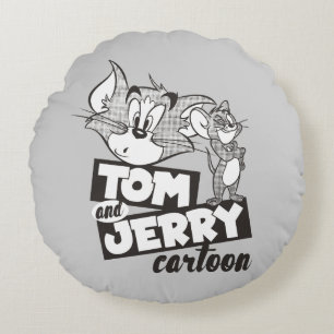 Tom och Jerry Tom och Jerry Tecknad Rund Kudde