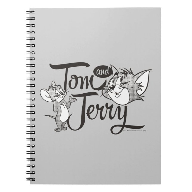 Tom och Jerry | Tom och Jerry Tittar Sweet Anteckningsbok Med Spiral (Framsidan)