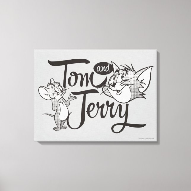 Tom och Jerry | Tom och Jerry Tittar Sweet Canvastryck (Framsida)