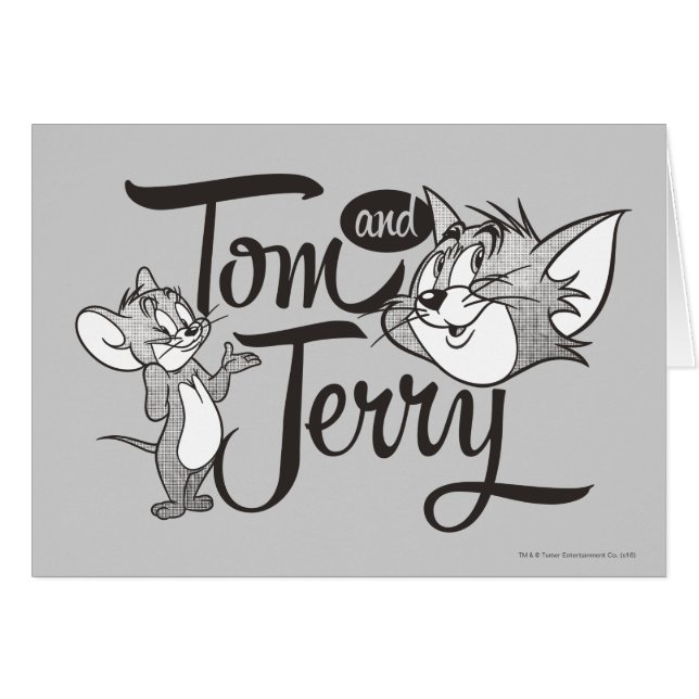 Tom och Jerry | Tom och Jerry Tittar Sweet Hälsningskort (Framsidan Horizontal)