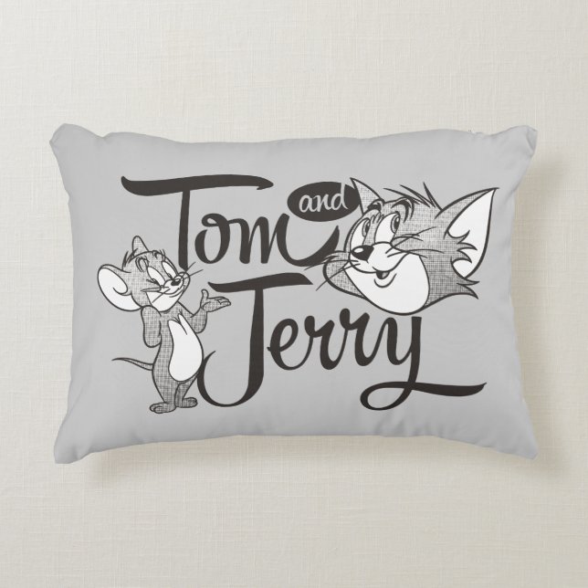 Tom och Jerry | Tom och Jerry Tittar Sweet Prydnadskudde (Framsidan)