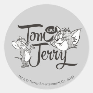 Tom och Jerry Tom och Jerry Tittar Sweet Runt Klistermärke