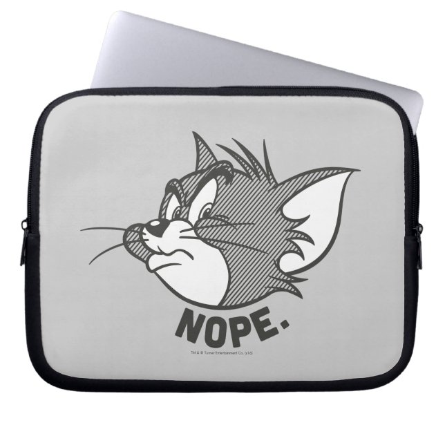 Tom och Jerry | Tom säger Nope Laptop Sleeve (Framsidan)