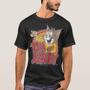 Tom och Jerry Vatten skadat färg T Shirt