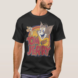 Tom och Jerry Vatten skadat färg T Shirt